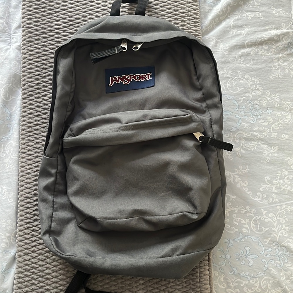 Gray Jansport Backpack